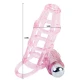 Husă din silicon pentru penis, 10 ritmuri de vibrații, Roz