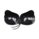BYE-BRA - Sutien adeziv tip push-up din dantelă, Negru, Cupa C