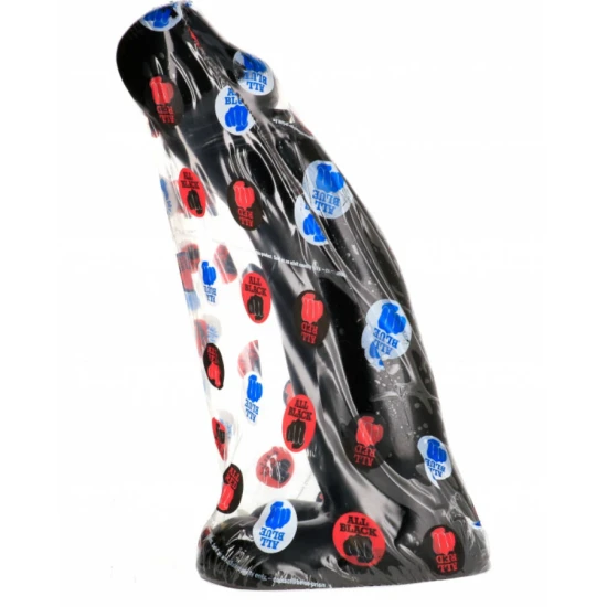 NEGRU - DILDO REALIST CU STRÂNGERE, 29 CM