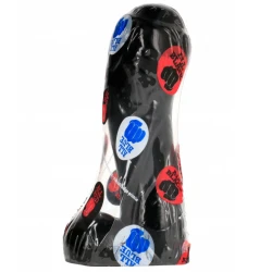 Dildo negru din material flexibil, 15 cm