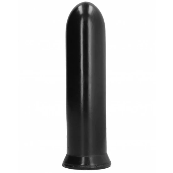 Dildo negru din material moale, 19 cm