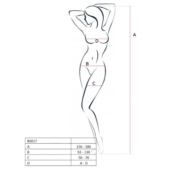 PASSION - Tip Produs Bodystocking, Negru, One Size