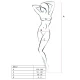 PASSION - Tip Produs Bodystocking, Negru, One Size