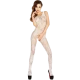 PASSION - Tip Produs Model, Alb. - Bodystocking tip plasă, model BS020, culoare alb, one size