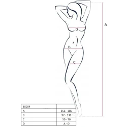 Body Stocking Bs034, One Size, Roșu