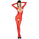 PASSION - Body tip plasă, Roșu, One Size