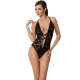 Body sexy Daryl - Decupat, Negru, Mărime S/M