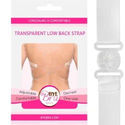 BYE-BRA - Bretele transparente pentru spate, reducer, Roșu