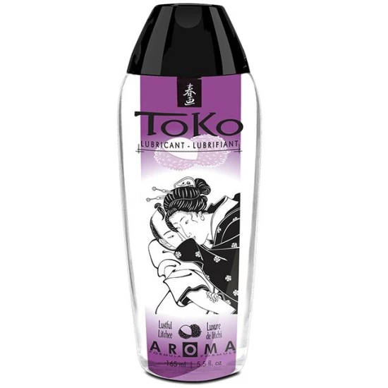 SHUNGA - Lubrifiant aromat tip ulei, Litchi Roz