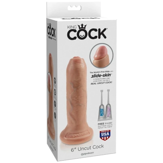 DILDO REALIST NEDECUPAT - PIELE REALISTĂ - 15 CM