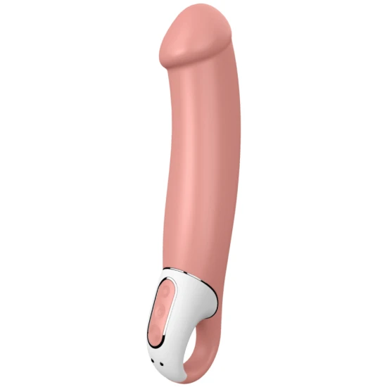Vibrator din silicon, roz, 23.5 cm
