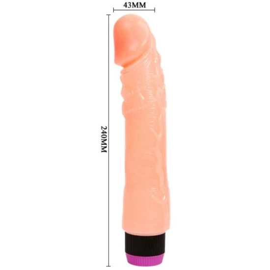 vibrator Baile, natural, flexibil, realist, 24 cm