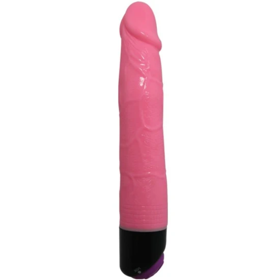VIBRATOR TIP DILDO REALIST, Roz, 23 cm