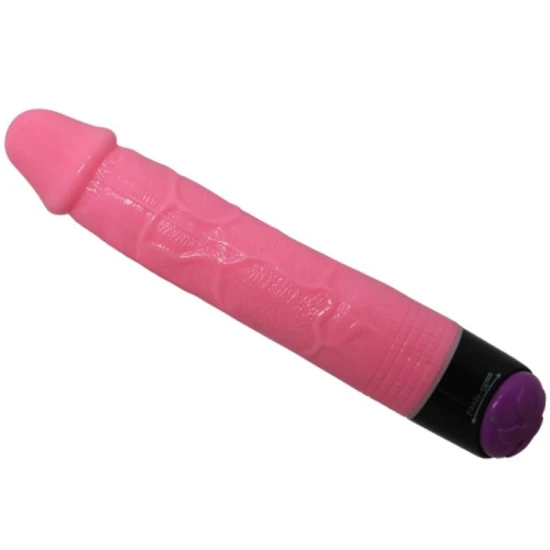 VIBRATOR TIP DILDO REALIST, Roz, 23 cm
