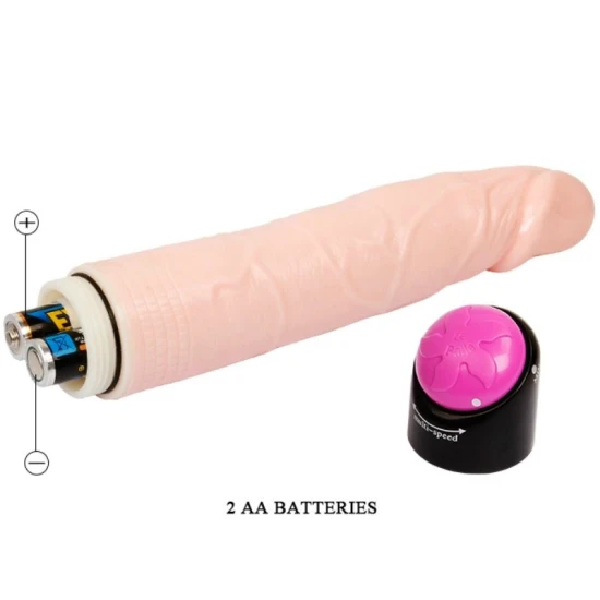 DILDO VIBRANT CU VIBRAȚII ȘI ROTIRE, 24 CM, Culoare Colorată