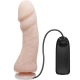 Dildo Realistic cu Vibrație Naturală - 23.5 cm, Culoare Carne, Texturat.