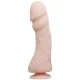 Dildo Realistic cu Vibrație Naturală - 23.5 cm, Culoare Carne, Texturat.