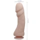 Dildo Realistic cu Vibrație Naturală - 23.5 cm, Culoare Carne, Texturat.