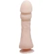 Dildo Realistic cu Vibrație Naturală - 23.5 cm, Culoare Carne, Texturat.