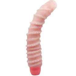 Vibrator FLEXI VIBE SENSUAL - Texturat, Bej, 19.5 cm.