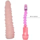 Vibrator FLEXI VIBE SENSUAL - Texturat, Bej, 19.5 cm.