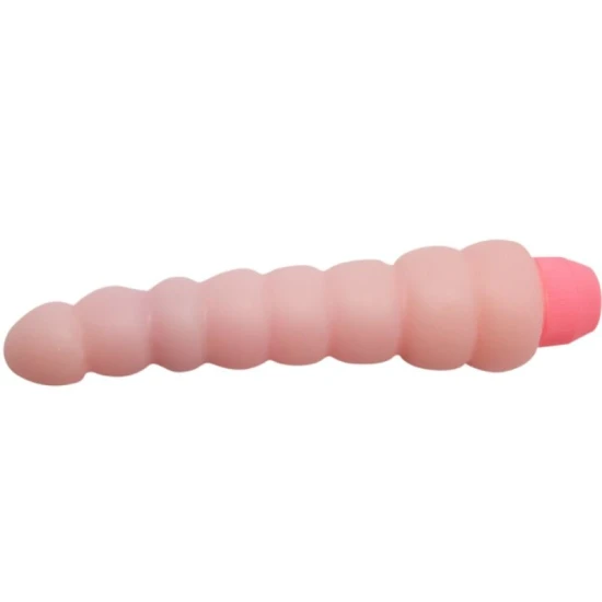 Vibrator anal flexibil cu vibrații multiple, 19 cm, piele