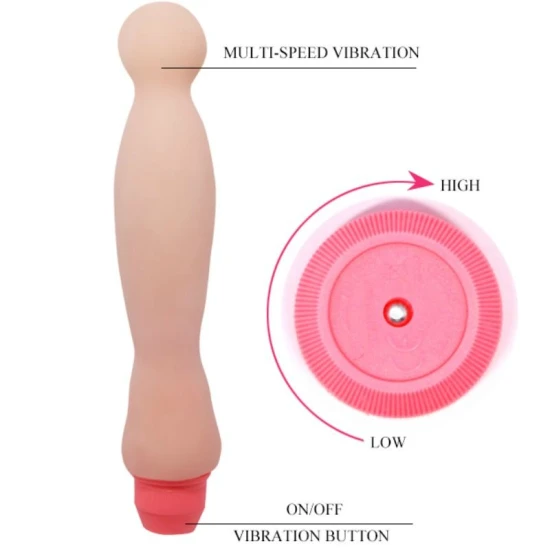 Vibrator FLEXI VIBE SENSUAL SPINE - Flexibil, Negru, 22cm.