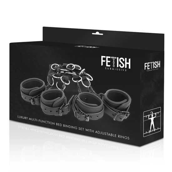 Set de legături pentru pat tip Fetish Submissive - Luxury, căptușeală din neopren
