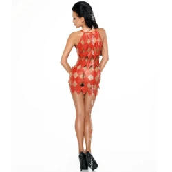 Rochie Gwen - Decupat, Roșu, S/M