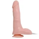 Dildo realist cu vibrații, ejaculare, TPR și ABS, negru