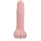 Dildo realist cu vibrații, ejaculare, TPR și ABS, negru