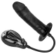 Dildo Gonflabil - Cu Vibrații, Negru, 16 cm