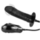 Dildo Gonflabil - Cu Vibrații, Negru, 16 cm