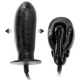 Dildo Gonflabil - Cu Vibrații, Negru, 16 cm