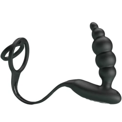 Inele pentru penis cu vibrator, Negru