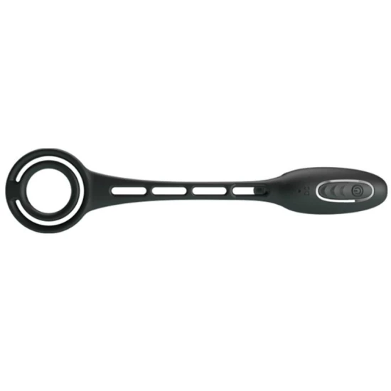 Inele pentru penis cu vibrator, Negru