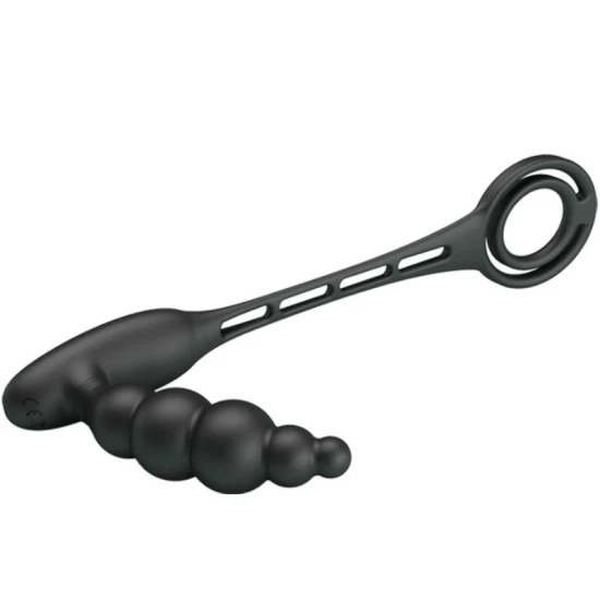 Inele pentru penis cu vibrator, Negru