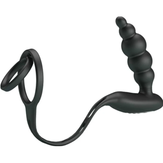 Inele pentru penis cu vibrator, Negru