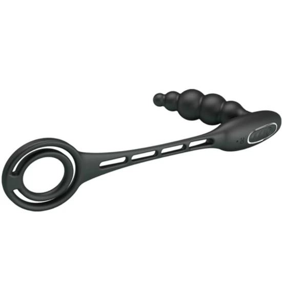 Inele pentru penis cu vibrator, Negru