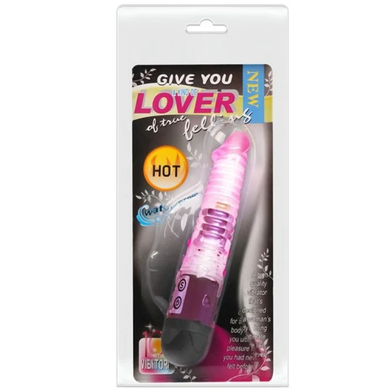Vibrator GIVE YOU LOVER - 10 moduri de vibrație, Roz, 18cm.