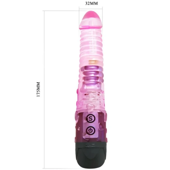 Vibrator GIVE YOU LOVER - 10 moduri de vibrație, Roz, 18cm.
