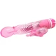 Vibrator Multispeed cu Stimulator - Roz, Mărime Standard.