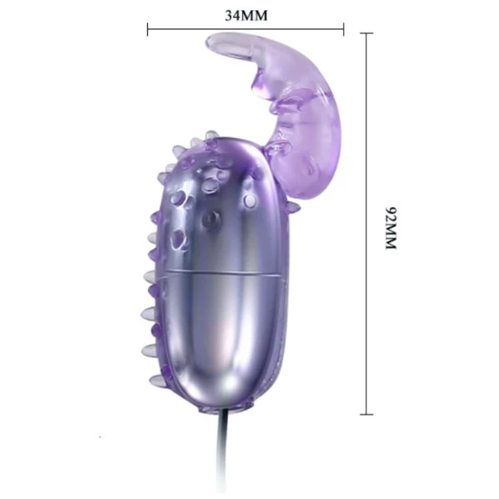 Ou Vibrator, Oua Vibrante cu Stimulare, Negru
