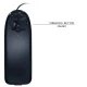 Ou Vibrator, Oua Vibrante cu Stimulare, Negru