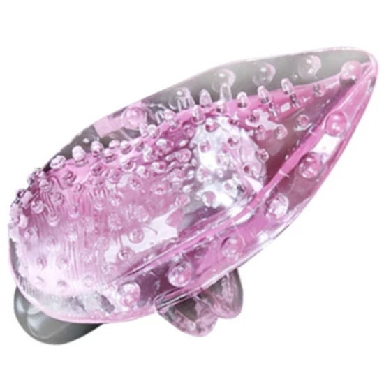 Vibrator tip deget, stimulator, Roz