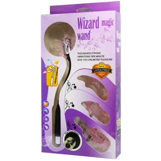 Baghetă magică stimulator cu vibrații, Roz