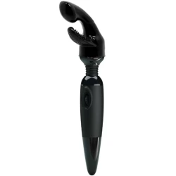 Vibrator Senzual cu capete interschimbabile, Negru