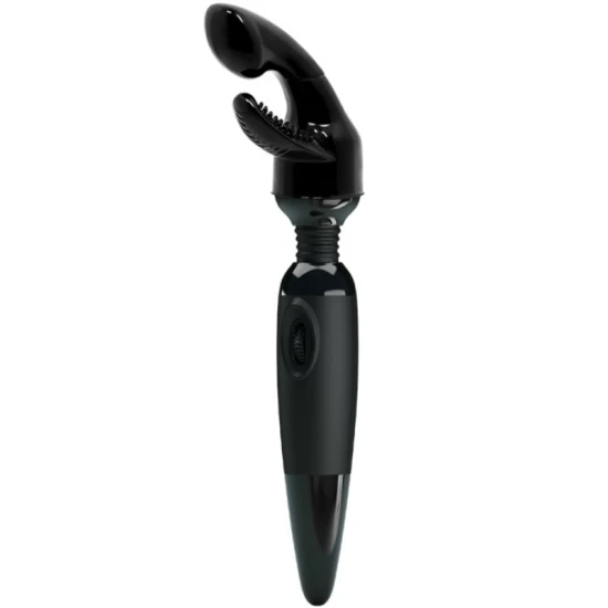 Vibrator Senzual cu capete interschimbabile, Negru