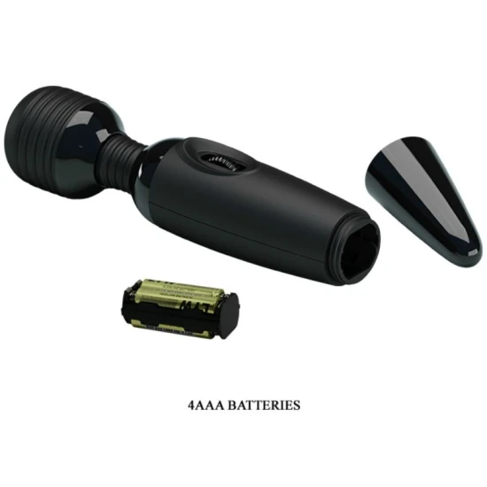 Vibrator Senzual cu capete interschimbabile, Negru