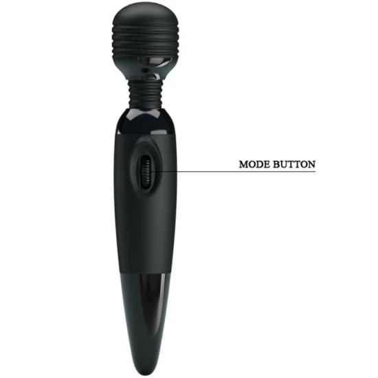 Vibrator Senzual cu capete interschimbabile, Negru